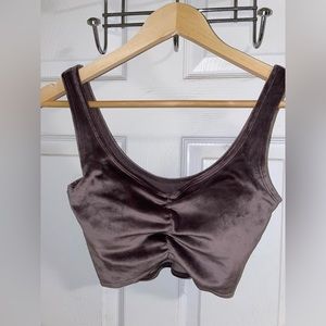 velvet tank with build in bra BNWT